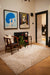 Origins delta ivory Ivory, Cream Living Room Geometric Rug.