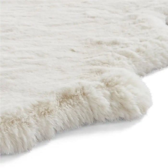 Think Rugs super teddy sheepskin ivory Ivory Living Room Shaggy Rug.