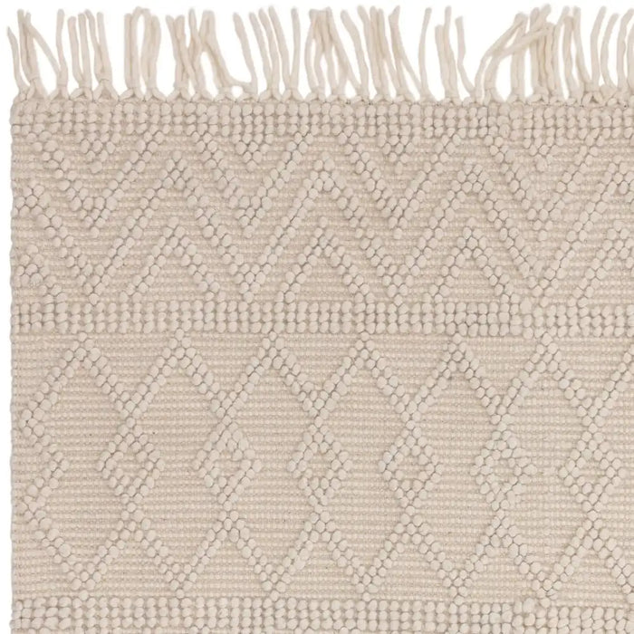 Asiatic asra ivory Ivory Living Room Wool Rug.