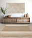 Asiatic cedar ivory natural Beige, Ivory Living Room Natural Fibre Rug.