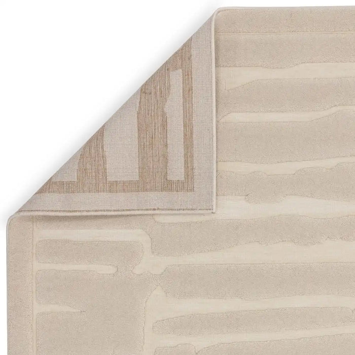 Asiatic valley ivory path Ivory Living Room Geometric Rug.