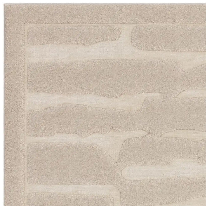 Asiatic valley ivory path Ivory Living Room Geometric Rug.