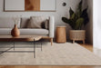 Asiatic valley ivory path Ivory Living Room Geometric Rug.