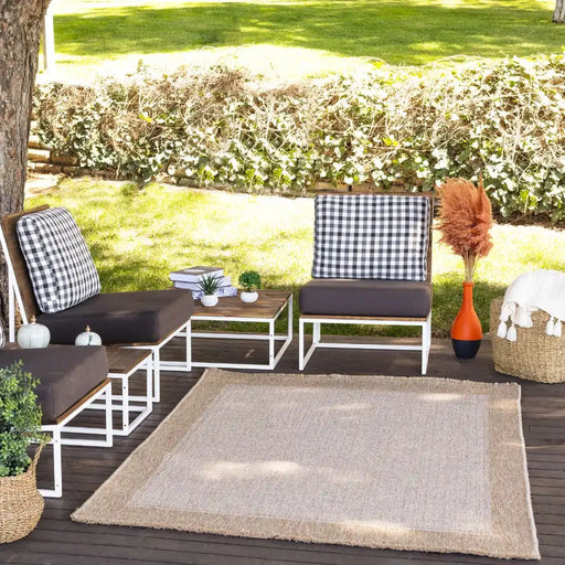 Surya mge jamie 2307 camel Beige Outdoor  Flat Weave Rug.