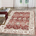 Likewise Matting silk road washable jasru Red Living Room Washable Rug.