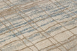 Hanse Home terrain jord cream blue Blue, Beige Living Room Moroccan Rug.