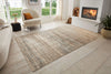 Hanse Home terrain jord cream blue Blue, Beige Living Room Moroccan Rug.