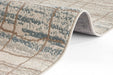 Hanse Home terrain jord cream blue Blue, Beige Living Room Moroccan Rug.
