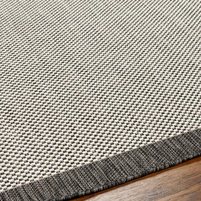 Surya rvl kacey 2391 grey Grey Living Room Flat Weave Rug.