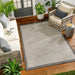 Surya rvl kacey 2391 grey Grey Living Room Flat Weave Rug.