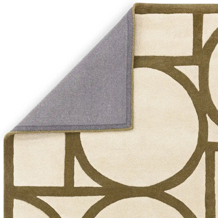 Asiatic metro khaki Brown, Beige Living Room Wool Rug.