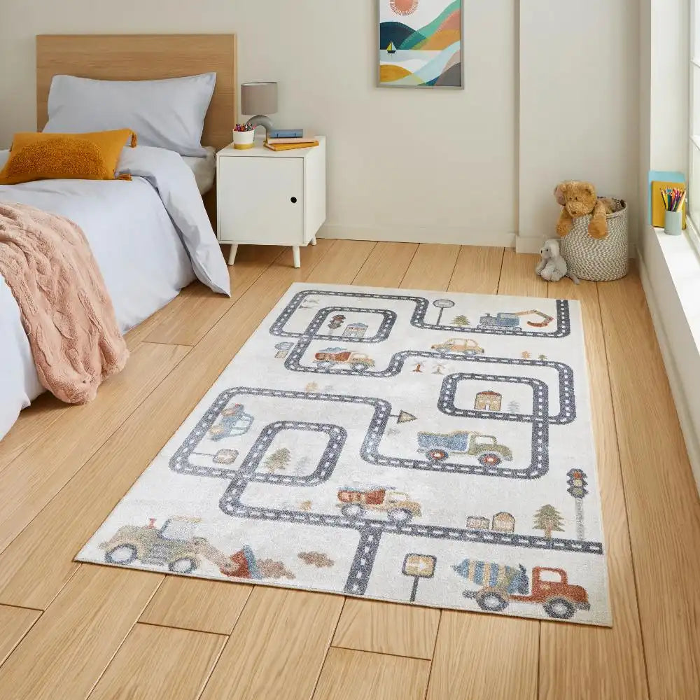 Vida washable Kids Map Ivory Rug — RugsDirect Online