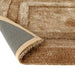 Origins frame latte Brown Living Room Geometric Rug.