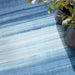 Calvin Klein ck031 launder ldr01 aqua Blue Living Room Flat Weave Rug.