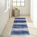 Calvin Klein ck031 launder ldr01 navy Ivory Living Room Flat Weave Rug.
