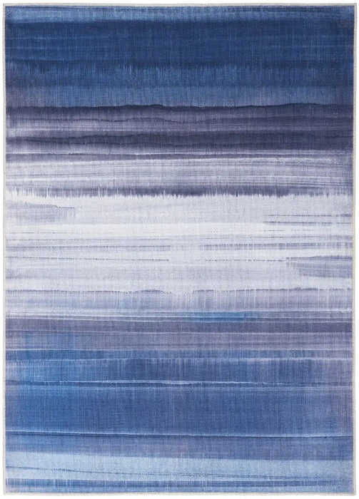 Calvin Klein ck031 launder ldr01 navy Ivory Living Room Flat Weave Rug.