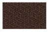 Turtle Mat dune sculpted scraper leaves brown Brown Outdoor  Geometric Rug.