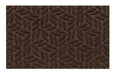 Turtle Mat dune sculpted scraper leaves brown Brown Outdoor  Geometric Rug.