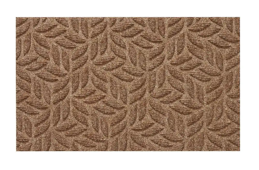 Turtle Mat dune sculpted scraper leaves taupe Brown, Beige Outdoor  Geometric Rug.