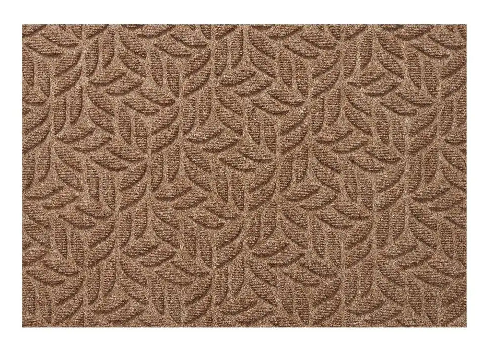 Turtle Mat dune sculpted scraper leaves taupe Brown, Beige Outdoor  Geometric Rug.