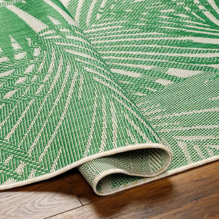 Surya rvl lennie 2359 green Green Living Room Flat Weave Rug.