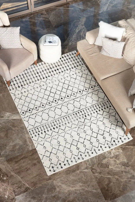 Surya pss leonor 2300 grey Cream Living Room  Rug.