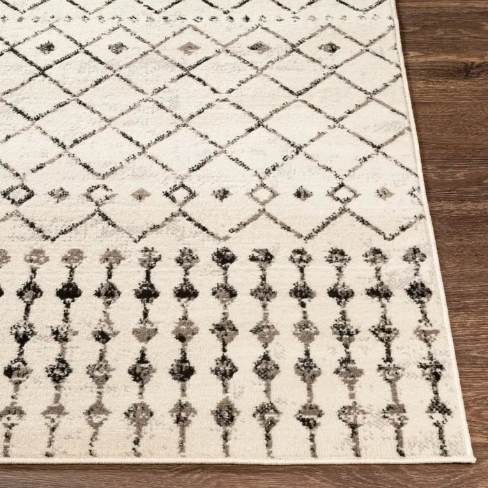 Surya pss leonor 2300 grey Cream Living Room  Rug.