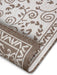 NorthRugs twin supreme leyte linen Brown, Cream Living Room Striped Rug.