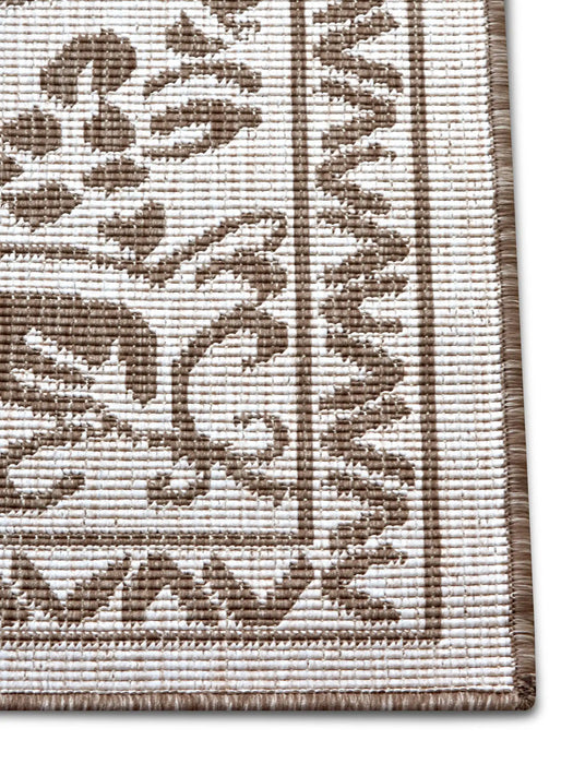 NorthRugs twin supreme leyte linen Brown, Cream Living Room Striped Rug.
