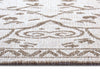 NorthRugs twin supreme leyte linen Brown, Cream Living Room Striped Rug.