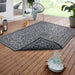 NorthRugs twin supreme leyte night silver Grey Living Room Striped Rug.