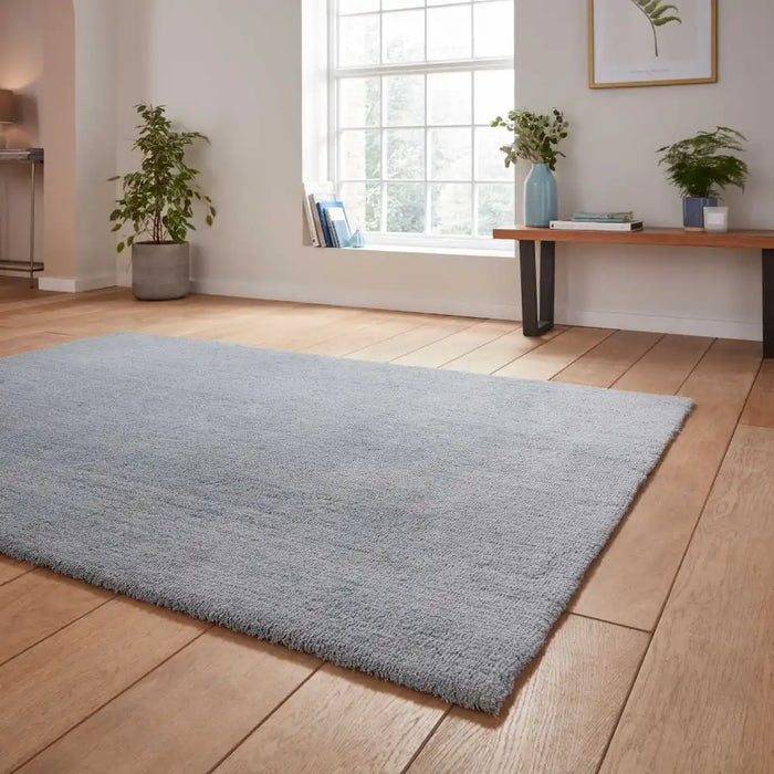Seen Less Blue Rug Kara Washable Light Blue Blue Rug — RugsDirect Online
