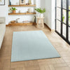 Think Rugs bay washable light blue Blue Living Room Shaggy Rug.