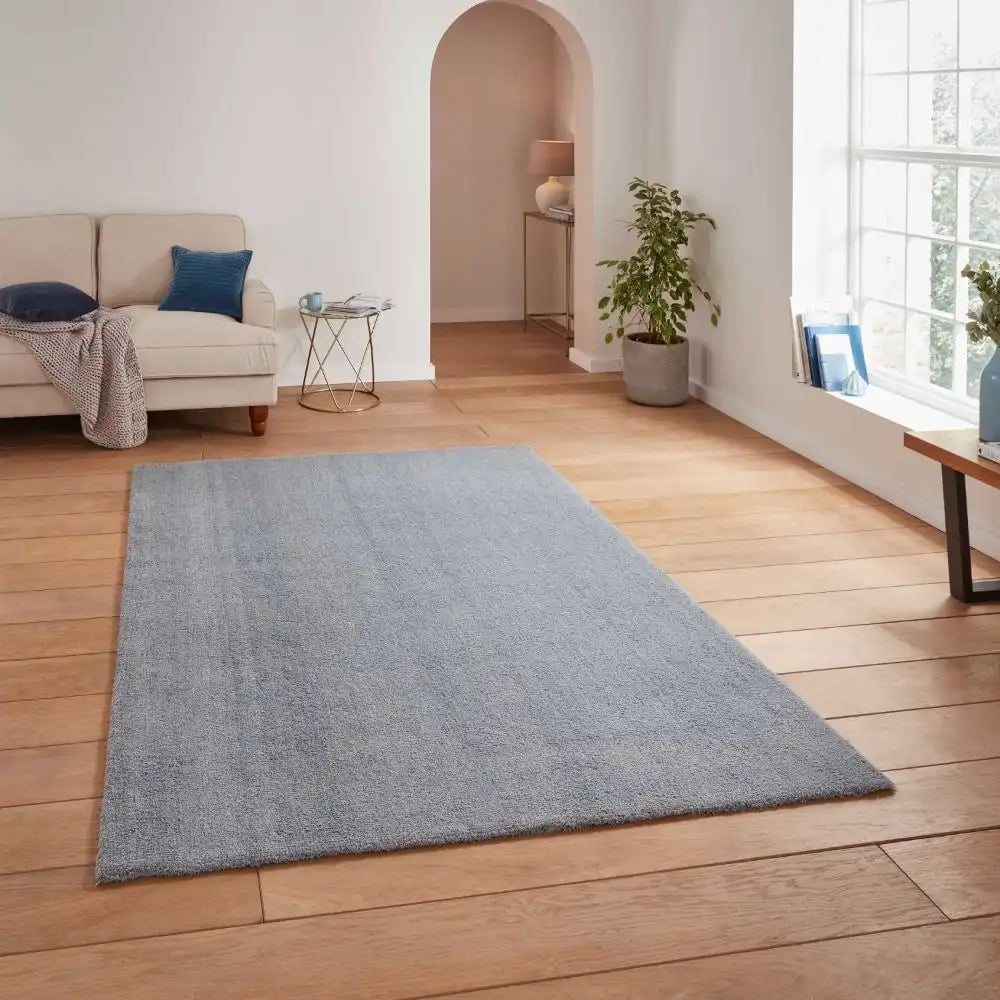 Kara Washable Light Blue Blue Rug — RugsDirect Online
