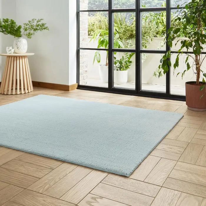 Light Blue Rag Rug Bay Washable Light Blue Blue Rug — RugsDirect Online