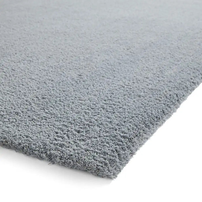 Think Rugs kara washable light blue Blue Living Room Shaggy Rug.