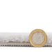 Think Rugs snug light grey Grey Living Room Shaggy Rug.