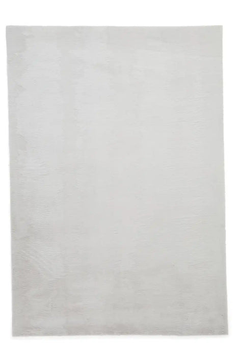 Think Rugs snug light grey Grey Living Room Shaggy Rug.