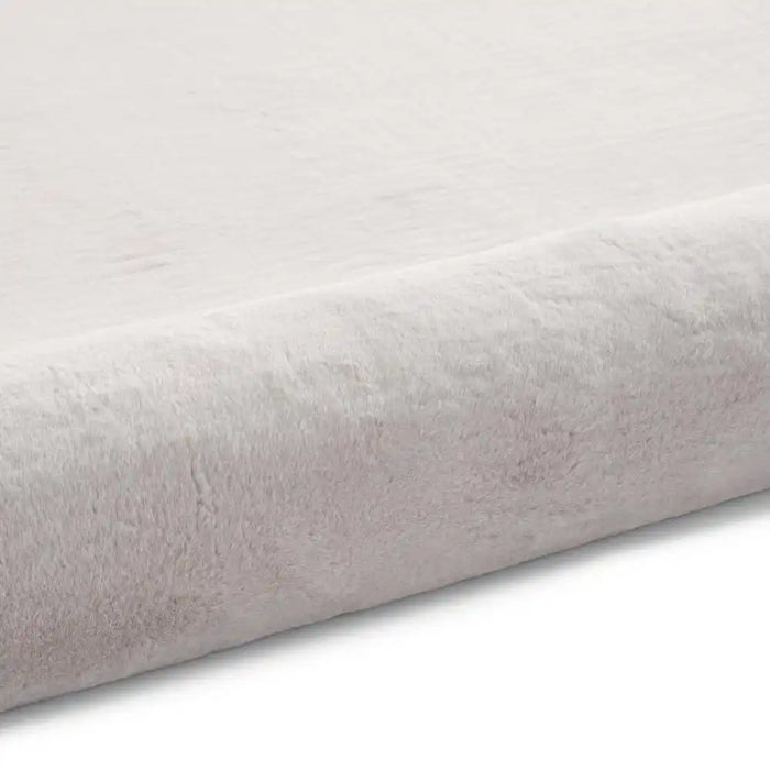 Think Rugs snug light grey Grey Living Room Shaggy Rug.