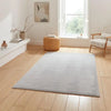 Think Rugs snug light grey Grey Living Room Shaggy Rug.