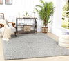 Surya fiv lilly 2300 grey Grey Living Room Shaggy Rug.