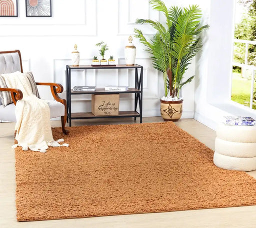 Surya fiv lilly 2306 copper Brown Living Room Shaggy Rug.