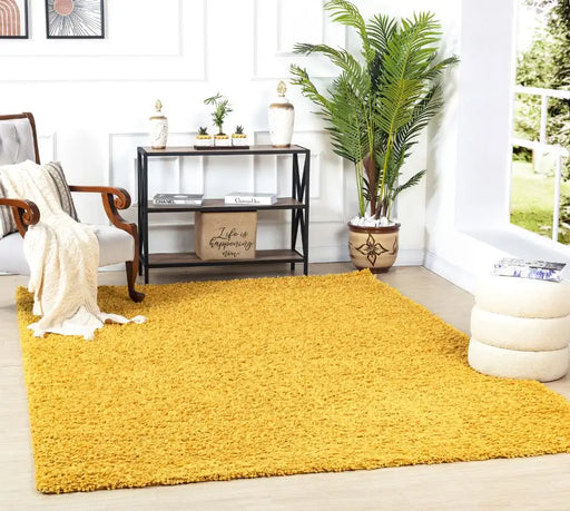 Surya fiv lilly 2310 yellow Yellow Living Room Shaggy Rug.