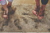 My Mats my mat cotton linen Beige Outdoor  Washable Rug.