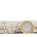 Think Rugs kara washable linen Beige Living Room Shaggy Rug.