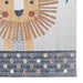 Think Rugs vida washable lion Grey, Beige Bedroom  Washable Rug.