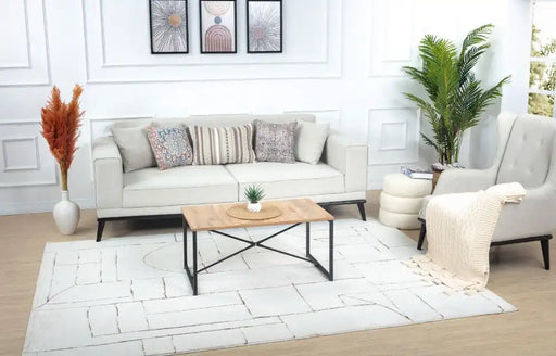 Surya feu lisa 2308 white Ivory Living Room  Rug.