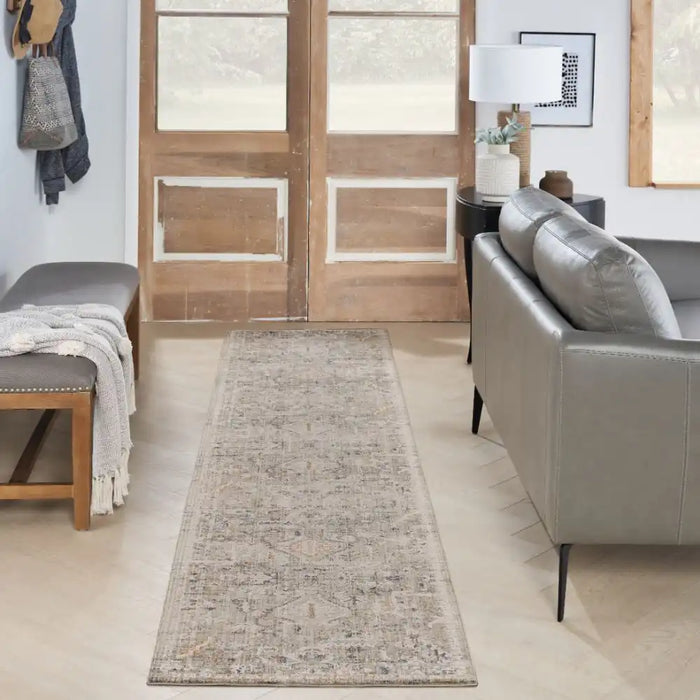 Nourison lynx lnx02 ivory taupe Brown, Ivory Living Room  Rug.