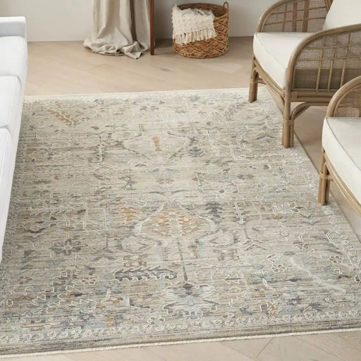 Nourison lynx lnx02 ivory taupe Brown, Ivory Living Room  Rug.