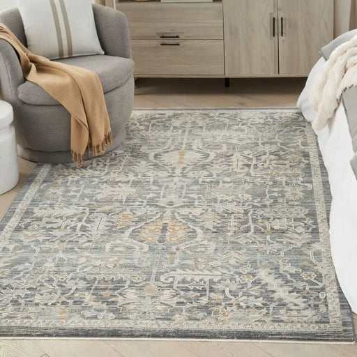 Nourison lynx lnx02 navy multicolour Blue, Multicoloured, Navy Living Room  Rug.